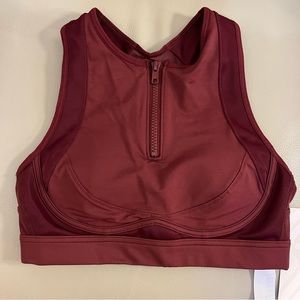Fabletics Blare Zip Front High Impact Sports Bra.  I